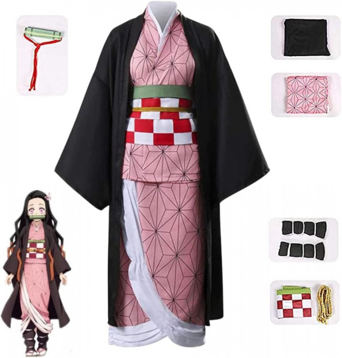 Pentru Cosplay Demon Killer Vanquisher Set complet de costume anime Kimono Cardi