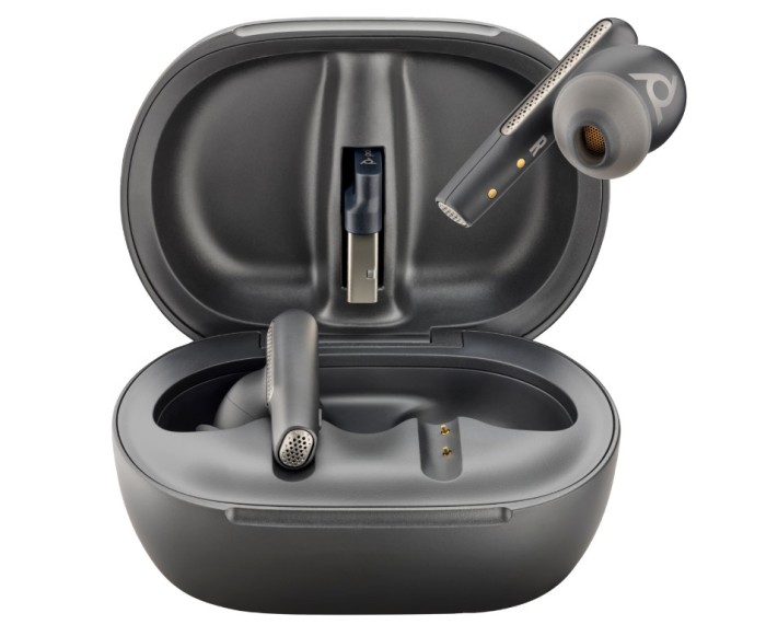 Poly Voyager Free 60+ UC M Carbon Black Earbuds +BT700