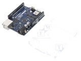 Arduino UNO WiFi REV2 cu Pini ICSP și Alimentare 5V USB B