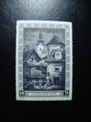 CROATIA 1943 EMISIUNE COMPLETA SUPRATIPAR MNH- foto