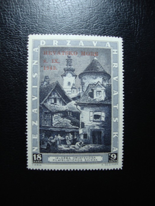 CROATIA 1943 EMISIUNE COMPLETA SUPRATIPAR MNH-