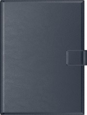 Agenda A4 Premium cu mecanism auriu navy