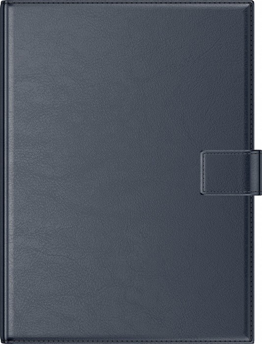 Agenda A4 Premium cu mecanism auriu navy