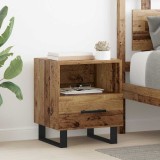 vidaXL Dulap de noapte Lemn vechi 40 x 35 x 47.5 cm Lemn compozit 882087