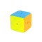 Puzzle modern cub logic, Rubik multicolor Tip II, cu model de frunza de trifoi