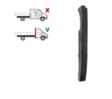 Stalp spate FORD TRANSIT (V184/5), 05.2000-04.2006; TRANSIT/TOURNEO (V347/8), 05.2006-04.2013, partea dreapta, vertical; metal galvanizat; cabin colt