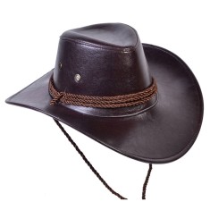 Palarie cowboy, imitatie piele, marime universala
