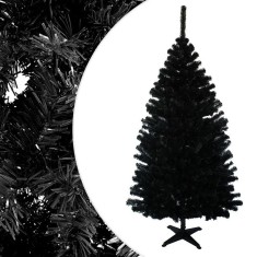 Brad Artificial Royal Black 220 cm, coroana bogata &ndash; 14 niveluri, 89 ramuri, 536 ace &ndash; diametru 138 cm