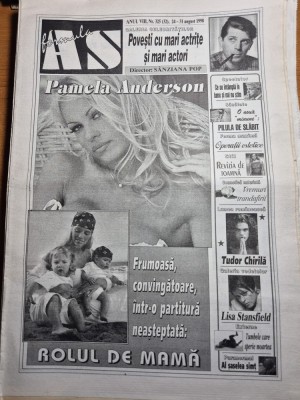 ziarul formula as 24 -31 august 1998 - pamela anderson , interviu tudor chirila foto
