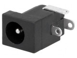 Conector Alimentare DC Soclu Tată 5,5/2mm cu Lipire - 5,5mm x 2,1mm