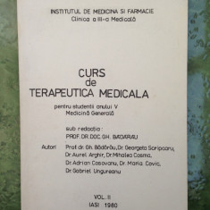 Curs de terapeutica medicala/prof.dr.doc. Gh. Badarau/IMF Iasi/1980