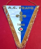 Fanion (protocol-Cupa Italiei/Serie C 2001) fotbal - AC PRATO (Italia) - folie de protectie si dimensiuni mari 37X27 cm