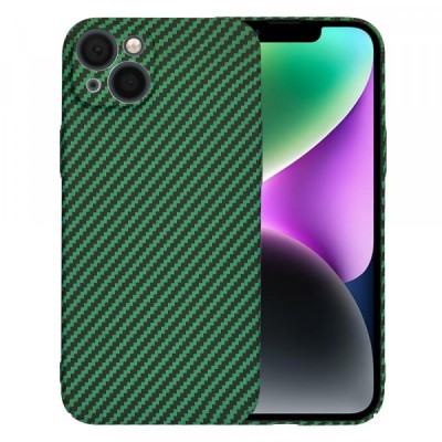 Husa pentru Apple iPhone 14, Techsuit, Carbonite FiberShell, Verde foto