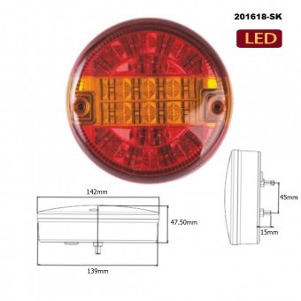 Lampa stop cu led 24V Hamburgher 201618 foto