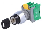 Comutator Rotativ cu Cheie 22mm 3 NO