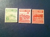 Serie mica Australia 1953 - Agricultura - Produce Food ! - 3 valori stampilate, Stampilat
