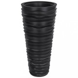 Cumpara ieftin Jardiniera cu interior detasabil, antracit 18 / 45 L PP canelat