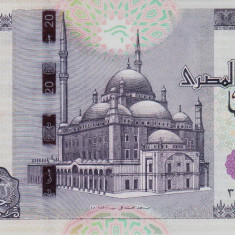 Bancnota Egipt 20 Pounds 2022 - P74 UNC