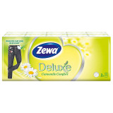 Batiste nazale Zewa Deluxe Camomille, 3 straturi, 10 x 10, 100 buc