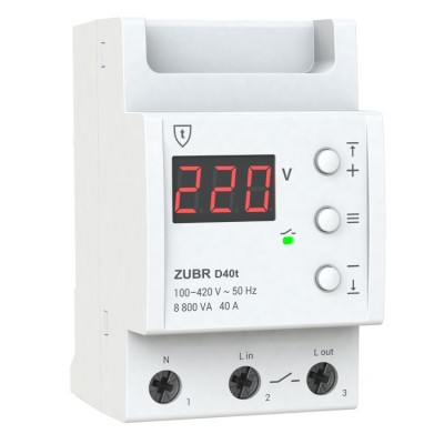 Releu de protectie ZUBR D40t cu protetie termica, monofazat foto