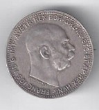 AUSTRIA 1 COROANA 1916 SUB FORMA DE BROSA ARGINT