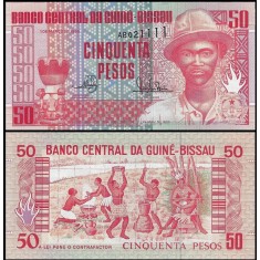 Guinee-Bissau 1990 - 50 pesos, necirculata