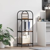 VidaXL Raft pentru cărți Stejar afumat 40 x 30 x 109 cm Lemn compozit