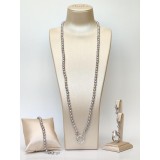 Set Purity din perle de cultură gri