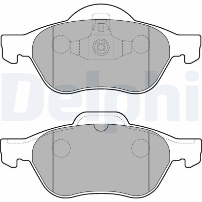 DELPHI LP2252 set placute frana,frana disc foto