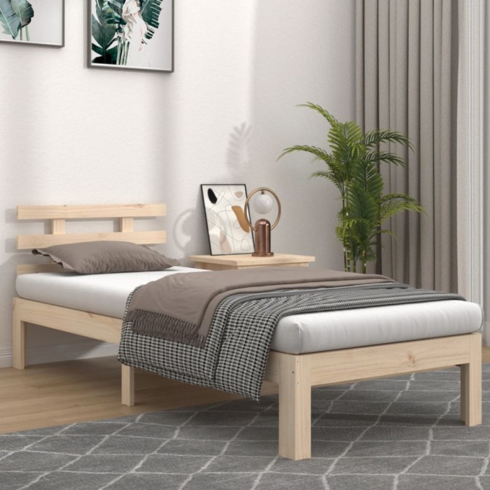 vidaXL Cadru de pat, 100 x 200 cm, lemn masiv de stejar 814744