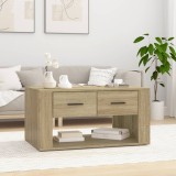 Cumpara ieftin Măsuță de cafea, stejar sonoma, 80x50x40 cm, lemn prelucrat