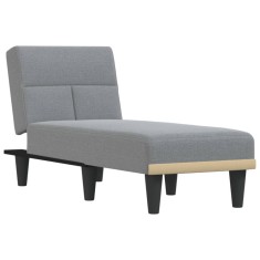 Sezlong, gri deschis, material textil foto
