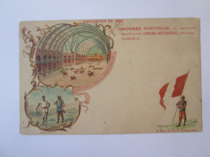 Carte postala necirc.Paris-Expozitia Universala 1900,reclama Cambrai foto