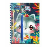 Caiet A5 Bangoberry, Remy Ratonul, rigla, creion, pix, radiera, ascutitoare