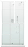 Paravan dus walk-in Aqua Roy &reg; White, model Urban alb, sticla 8 mm clara, securizata, 130x195 cm