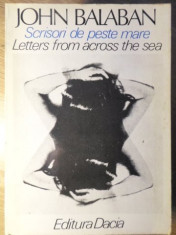 SCRISORI DE PESTE MARE. LETTERS FROM ACROSS THE SEA. EDITIE BILINGVA ROMANA-ENGL foto