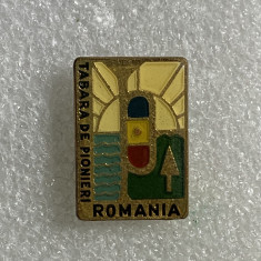 Insigna pionieri-tabăra de pionieri Romania