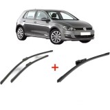 Cumpara ieftin Set 3 stergatoare Volkswagen GOLF VII (5G1, BQ1, BE1, BE2) din 2012 - 2021, pentru parbriz si luneta fata si spate auto, Bosch Aerotwin, din cauciuc s