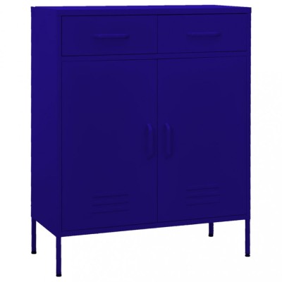Gossi dulap de depozitare, bleumarin, 80x35x101,5 cm, otel foto