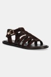 Gant sandale din piele &icirc;ntoarsă Sunlaz femei, culoarea maro, 30563912.G46