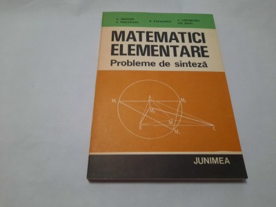 MATEMATICI ELEMENTARE - PROBLEME DE SINTEZA RF20/0 foto