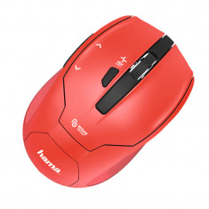 Mouse Wireless Milano Hama, 2400 dpi, 6 butoane, USB, Rosu foto