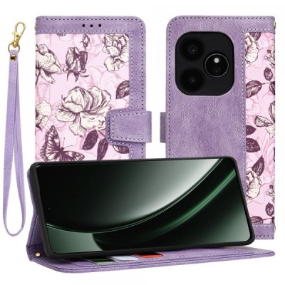 Husa pentru Realme GT 6T / GT 6, Techsuit, FlipCraft, Mov foto