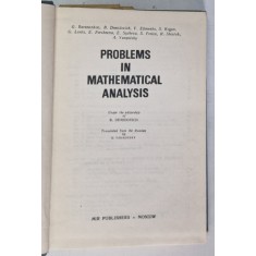 PROBLEMS IN MATHEMATICAL ANALYSIS de B. DEMIDOVICH , 1976