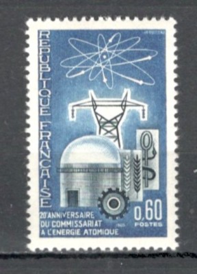 Franta.1965 20 ani Comisia ptr. Energie Atomica SF.496 foto