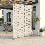Paravan decorativ Basciano din otel galvanizat 180x120 cm bej