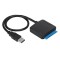 Convertor USB 3.0 la SATA 22pini HDD 2.5 /SSD-uri Plug&amp;Play posibilitate alimentare 12VDC 5.5x2.1mm max.16TB