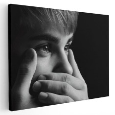 Tablou afis Justin Bieber cantaret 2408 Tablou canvas pe panza CU RAMA 20x30 cm