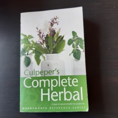CULPEPER&amp;#039;S COMPLETE HERBAL - NICHOLAS CULPEPER (CARTE IN LIMBA ENGLEZA) foto