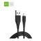 Cablu USB la micro USB Golf Flying Fish Fast Cable 3A negru 1m GC-64m